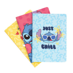 Erik Disney Stitch Tropical Pack Of 3 A5 Notebooks